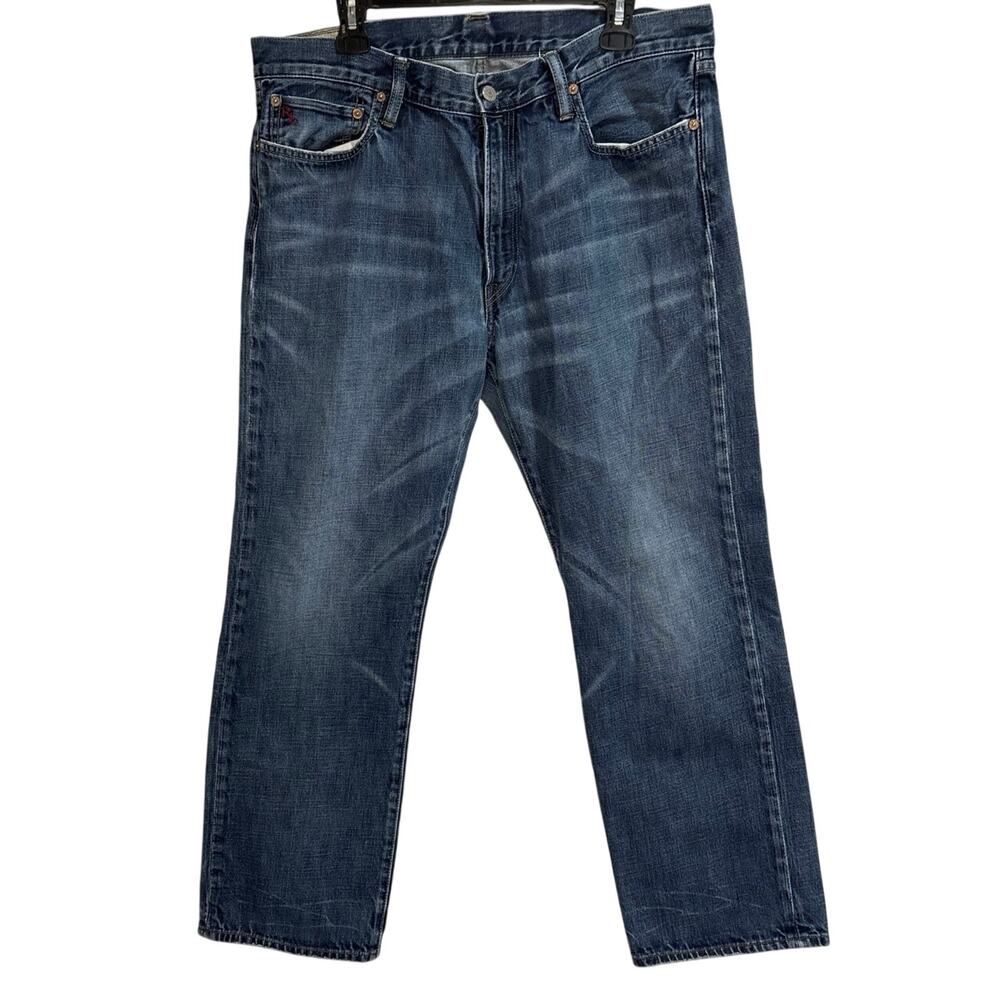 Polo Ralph Lauren Men's Straight Leg Whisker Jeans Size 36/30 100% Cotton